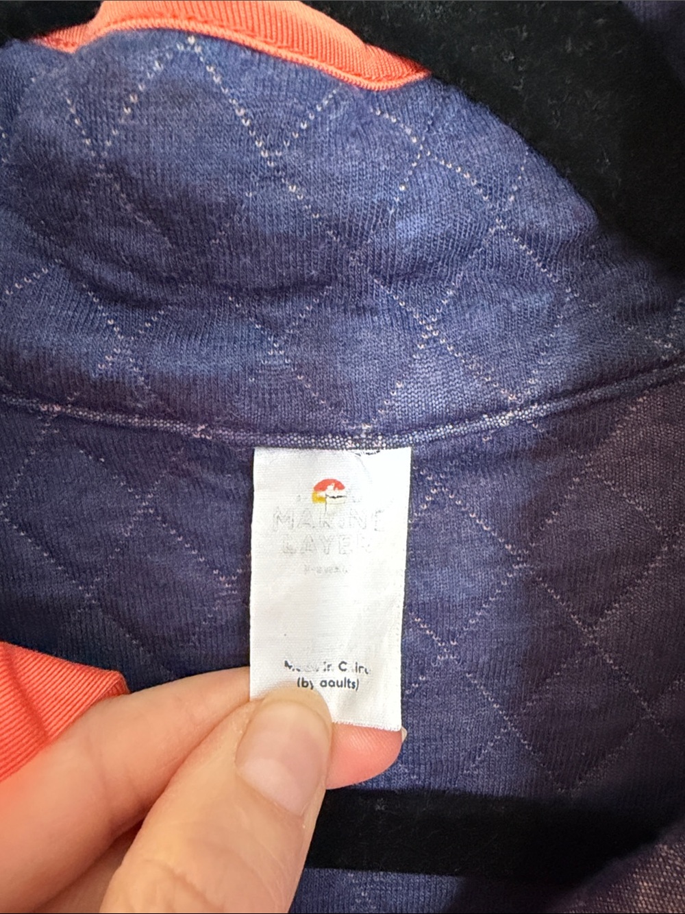 Marine Layer Quilted Pullover - Picture 2 of 3